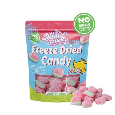 Semangka Renyah Kering Beku (Warna Alami)