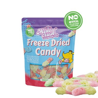 Cacing Renyah Kering Beku (Warna Alami)